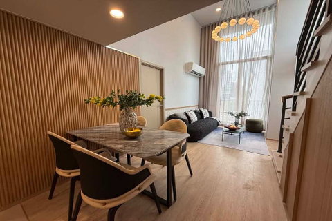 รูปภาพ  เช่าด่วน ! Culture Chula, 2 ห้องนอน, 1 ห้องน้ำ Duplex, ชั้นสูง 10++, ห้องหายาก, ทำเลดี!! Code C20260600035 แต่งครบ, สไตล์โมเดิร์น, พร้อมเข้าอยู่📣📣