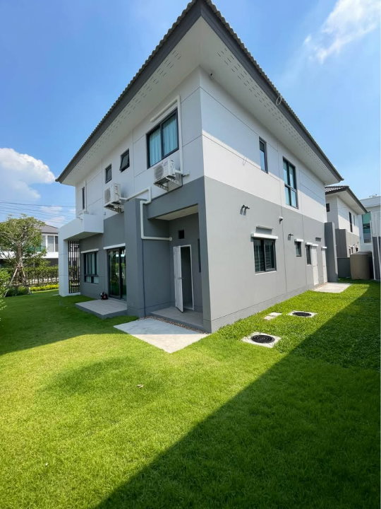 รูป HR3566ให้เช่าบ้านเดี่ยวหรูหลังใหญ่ 85 ตร.ว. CENTRO วิภาวดี ใกล้สนามบินดอนเมือง & รร.นานาชาติ Harrow บ้านใหม่พร้อมอยู่ มีห้องแม่บ้าน + EV Charger  - รูปที่ 45/46