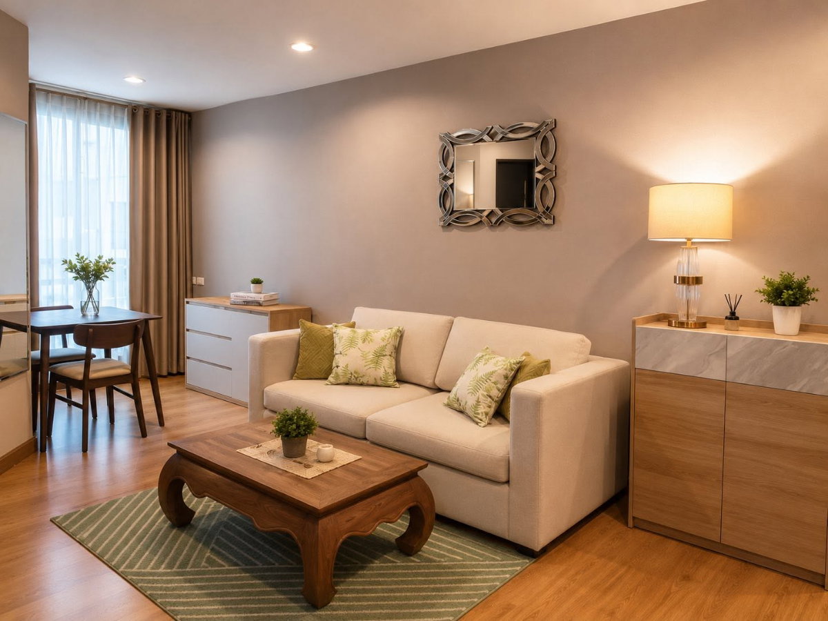 รูป 🍀🍀 Prime condo location🚆 ให้เช่า📌 ดิ แอดเดรส สุขุมวิท 42 (Line:@rent2022) ใกล้ BTS เอกมัย✨พร้อมเข้าอยู่ 🔖A05441 - รูปที่ 3/8