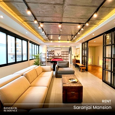 Condos for rent : Rental Apartment 🏙️ Saranjai Mansion, 2BR 150 sq.m. 55K ✨ Newly Renovated Spacious Unit, Beautiful View, Near BTS Nana 
