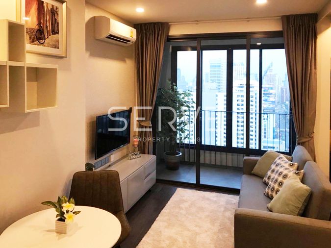 1 Bed Large Room High Fl. 25+ Private Lift Fully furnished Good Location Close to  BTS Ratchathewi @  Ideo Q Siam-Ratchathewi