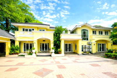 เช่าบ้านเดี่ยว ถนนศรีนครินทร์-ร่มเกล้า : คฤหาสน์ เพอร์เฟคเพลส รามคำแหง164 2ชั้นหรูหรา 5นอน 4น้ำ 150ตร.ว. 480ตร.ม. ใกล้ MRTมีนพัฒนา 950ม.