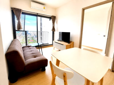 คอนโดให้เช่า : เช่า 2 ห้องนอน 1 ห้องน้ำ วิสซ์ดอม คอนเนค สุขุมวิท | Whizdom Connect Sukhumvit 101