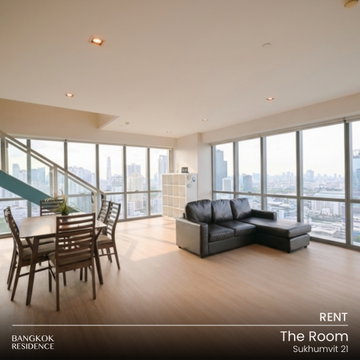Rental Condo ⭐ The Room Sukhumvit 21, 2BR 117 sq.m. 95K 🌠 Stunning Open View Unit, Near BTS Asok