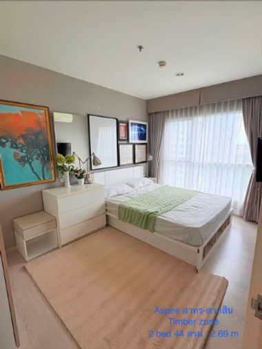 🔥ขายคอนโดห้องใหญ่ 2 ห้องนอน ✅ แอสปาย สาทร ตากสิน Aspire Sathorn Taksin ใกล้ BTS วุฒากาศ