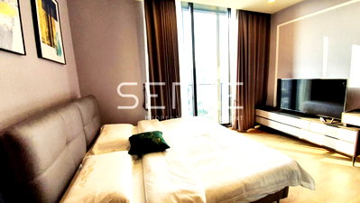 Condos for rent Big C Extra Rama 4 : 🔥21K🔥- Studio with partition 26.98 sq.m. High Fl.20+ Close to BTS Phrom Phong 500 m. at Noble Around 33 Condo / For Rent
