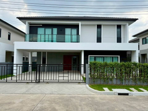 HR3566ให้เช่าบ้านเดี่ยวหรูหลังใหญ่ 85 ตร.ว. CENTRO วิภาวดี ใกล้สนามบินดอนเมือง & รร.นานาชาติ Harrow บ้านใหม่พร้อมอยู่ มีห้องแม่บ้าน + EV Charger 