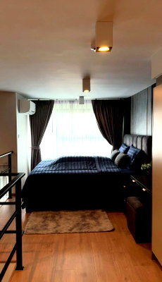 Condos for rent : P-2992 | Ideo Rama 9 - Asoke - Modern Duplex Residence - Near MRT Rama 9 42,000 Baht | Line Id: @easycondoplus | 099-229-6397