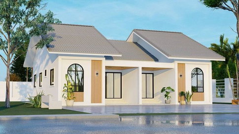 Newly built, high-quality twin houses in a prime location, Soi Na Phrao, Sriracha.
