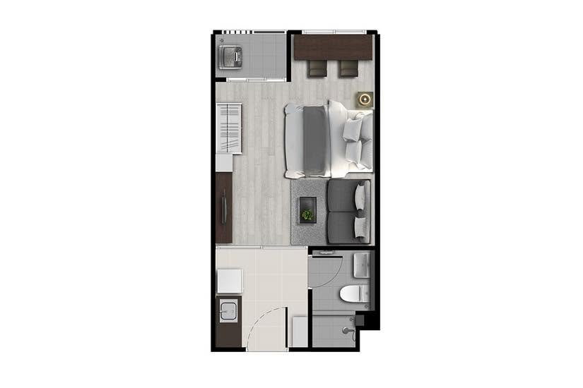 รูป ปล่อยเช่าDcondo hideaway ห้องเลขที่ 80/679 อาคาร C ชั้น 5 ขนาด 27 ตรม. เฟอร์ครบ ตรงข้ามธรรมศาสตร์รังสิต - รูปที่ 17/19