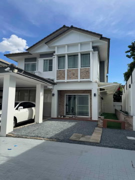 🔥 House for Sale at Mantana Ratchapruek | Corner House with Spacious LandNear MRT Pink Line – Pak Kret Bypass Station