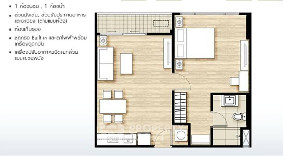picture 1-BR Condo At Hive Sathorn, 90m To BTS Krung Thon Buri (ID 2873230) - 9/10