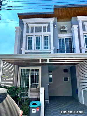 Townhouses for rent Tesco Lotus Srinakarindra : For Rent 2-story Townhouse GOLDEN TOWN SUKHUMVIT - LASALLE 4 bedroom 2 bathroom