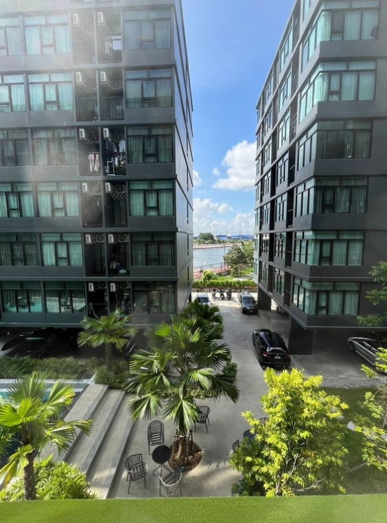 รูป 📣ด่วน ให้เช่า The Indeed Condo Park Amata อมตะ ชลบุรี 📣 ตึก C ชั้น 6 วิวสระว่ายน้ำ ไม่โดนแดดบ่าย - รูปที่ 5/9