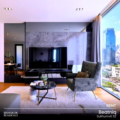Condos for rent : Rental Condo 🌃 Beatniq Sukhumvit 32, 2BR 107 sq.m. 119K 💎 Rare Unit, Prime Location Near BTS Thonglo 