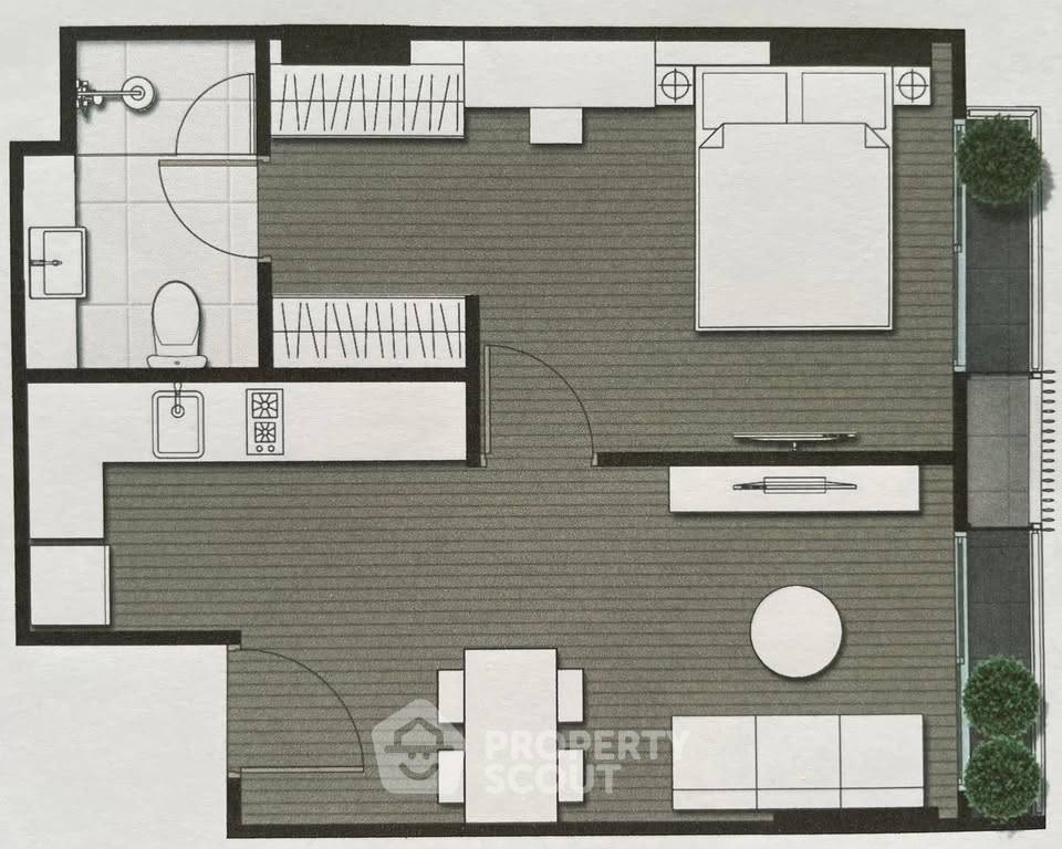รูป คอนโด 1 ห้องนอน 42 ตร.ม. Noble Ambience Sukhumvit 42 ใกล้ BTS เอกมัย 300 ม. (ID 3047338) - รูปที่ 6/8
