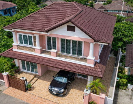 เดอะมอลล์ บางกะปิ 2 กม. บ้านเดี่ยว 2ชั้น 5นอน 5แอร์ 45 ตร.ว. 340 ตร.ม. รถไฟฟ้าสายสีเหลือง แยกลำสาลี 950 ม.