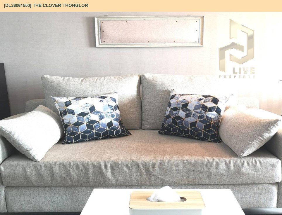 รูป DL26061550 ให้เช่าคอนโด เดอะ โคลเวอร์ ทองหล่อ (The Clover Thonglor) ใกล้ BTS ทองหล่อ พร้อมเข้าอยู่ โทรด่วน 0614453194 LineID @952jdxxk - รูปที่ 4/17