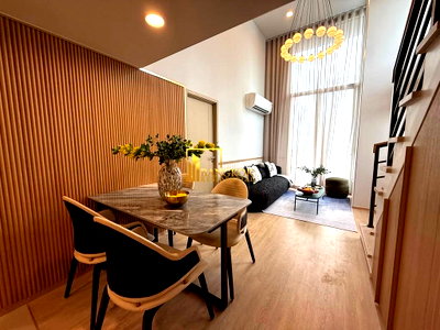 Condos for rent : Culture Chula | Stylish 2 Bed Duplex Condo Near MRT Station - BR61770CD