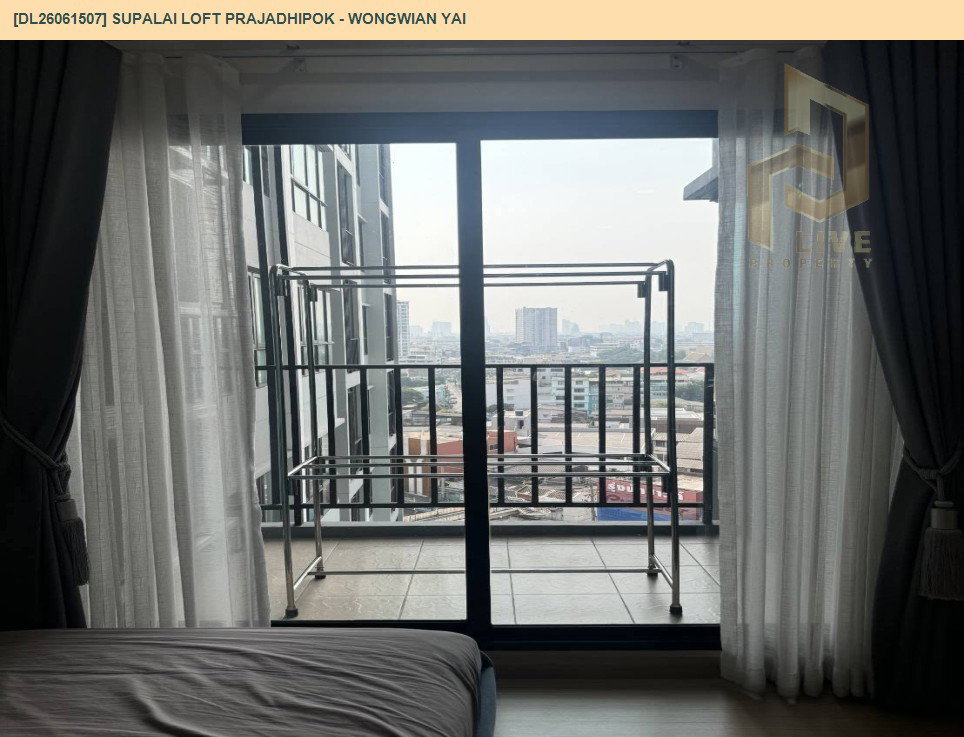 รูป DL26061507 ให้เช่าคอนโด ศุภาลัย ลอฟท์ ประชาธิปก - วงเวียนใหญ่ (Supalai Loft Prajadhipok - Wongwian Yai) ใกล้ BTS วงเวียนใหญ่ พร้อมเข้าอยู่ โทรด่วน 0638692663 LineID @952jdxxk - รูปที่ 10/11