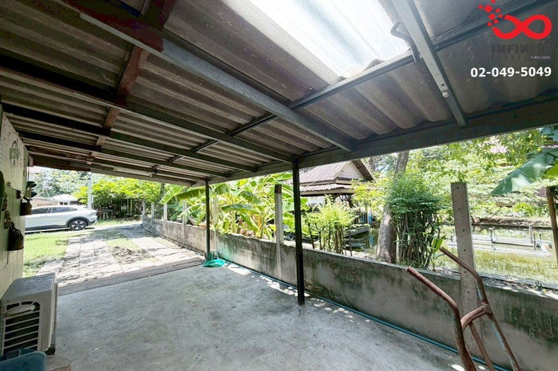 รูป ขายที่ดิน 199 ตรว. รามอินทรา 14 แยก 17 (มัยลาภ) - ประเสริฐมนูกิจ 29  พร้อมบ้านชั้นเดียว ต้นไม้ใหญ่ร่มรื่น ใกล้ทางพิเศษฉลองรัช - รูปที่ 8/12