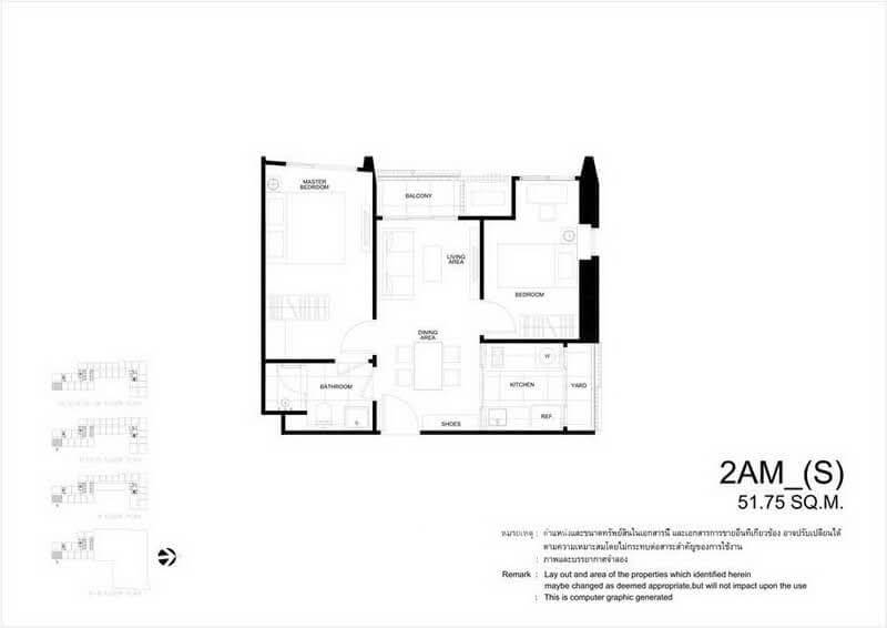 รูป คอนโด 2 ห้องนอน The Line Phahon - Pradipat ชั้น 20 | ใกล้ BTS สะพานควาย (ID 3046149) - รูปที่ 16/17