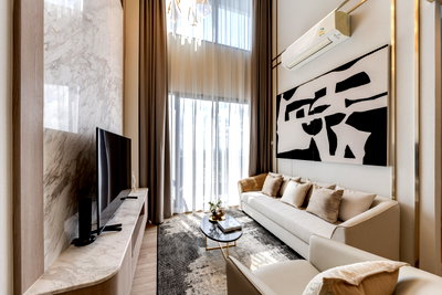 คอนโดให้เช่า : BIG SIZE 🎖️ AVAILABLE FOR RENT✨ 2BEDROOM DUPLEX 95SQM ✨ 50,000B PerMonth 🎀FULL DECORED