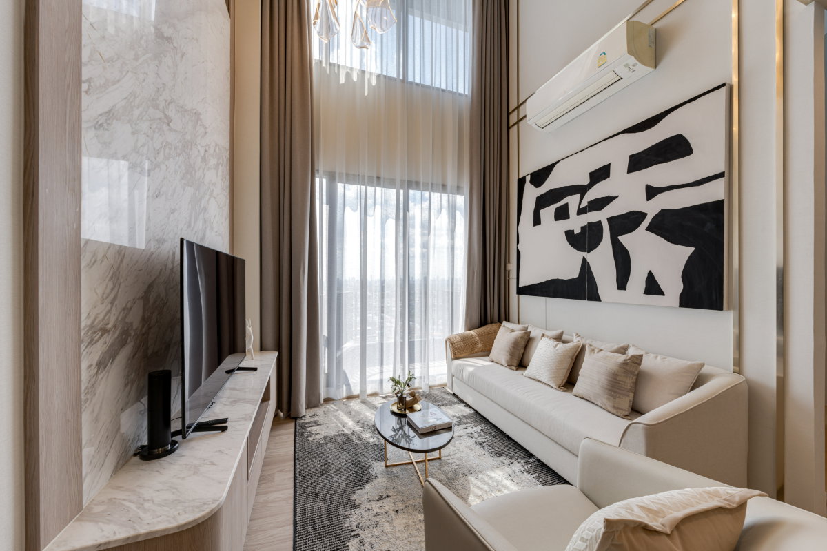picture BIG SIZE 🎖️ AVAILABLE FOR RENT✨ 2BEDROOM DUPLEX 95SQM ✨ 50,000B PerMonth 🎀FULL DECORED - 1/25