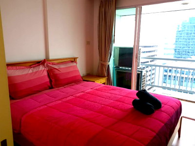 Condos for rent : P-48045 📢 Condo for Rent Near MRT Phetchaburi | Grand Parkview Asoke Project, 25th Floor, City View Line: @easythaihome 085-592-2897