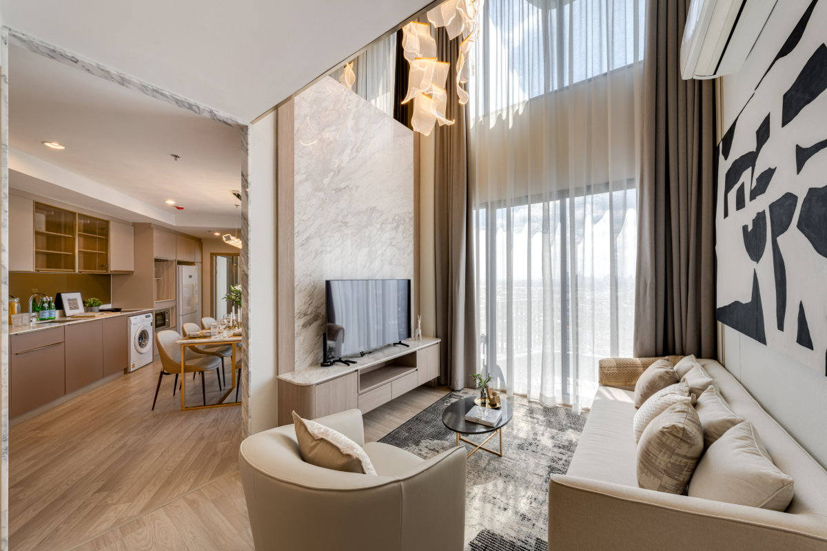 picture BIG SIZE 🎖️ AVAILABLE FOR RENT✨ 2BEDROOM DUPLEX 95SQM ✨ 50,000B PerMonth 🎀FULL DECORED - 2/25