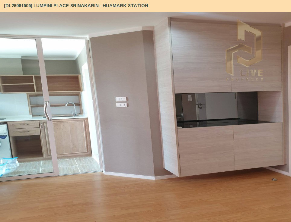รูป DL26061505 ให้เช่าคอนโด ลุมพินี เพลส ศรีนครินทร์ - หัวหมาก สเตชัน (Lumpini Place Srinakarin - Huamark Station) ใกล้ ARL หัวหมาก พร้อมเข้าอยู่ โทรด่วน 0653619502 LineID @952jdxxk - รูปที่ 18/22