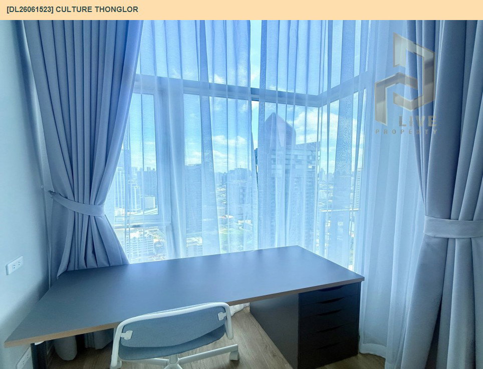 รูป DL26061523 ให้เช่าคอนโด คัลเจอร์ ทองหล่อ (Culture Thonglor) ใกล้ - พร้อมเข้าอยู่ โทรด่วน 0614453194 LineID @952jdxxk - รูปที่ 8/20