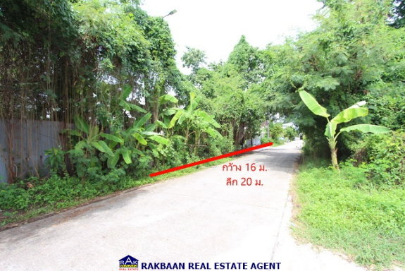 รูป ขายที่ดิน 79 ตร.ว. รามอินทรา 34 ถนนอยู่เย็น รูปแปลงสวย กว้าง 16 ลึก 20 เหมาะสร้างบ้าน,ธุรกิจขนาดย่อม,โกดัง - รูปที่ 3/4