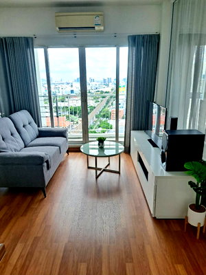 คอนโดให้เช่า : คอนโดให้เช่า The Parkland Grand อโศก–เพชรบุรี ชั้น 26 วิวเมืองสวย แต่งครบ ใกล้ มศว เพียง 17,000 บาท/เดือน ใกล้ MRT เพชรบุรี 500 ม. 