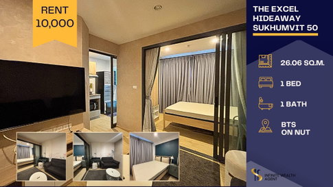 🌿 The Excel Sukhumvit 50 ✨ Beautiful owner-occupied unit, never rented before, fully equipped + shuttle to BTS On Nut, only 10K/month 🚆