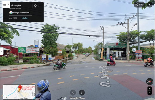 picture Land for sale, large plot consisting of 2 title deeds, located on the main road, Pracha Uthit Road, adjacent to Soi Pracha Uthit 84/3. - 5/7