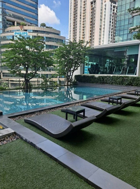 รูป คอนโดให้เช่า The Parkland Grand อโศก–เพชรบุรี ชั้น 26 วิวเมืองสวย แต่งครบ ใกล้ มศว ใกล้ MRT เพชรบุรี 500 ม. 35 ตร.ม. 1 ห้องนอน ชั้น 26 - รูปที่ 15/16