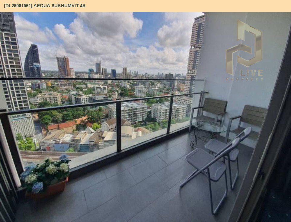 รูป DL26061561 ให้เช่าคอนโด เอควา สุขมวิท 49 (Aequa Sukhumvit 49) ใกล้ BTS ทองหล่อ พร้อมเข้าอยู่ โทรด่วน 0638692663 LineID @952jdxxk - รูปที่ 10/12