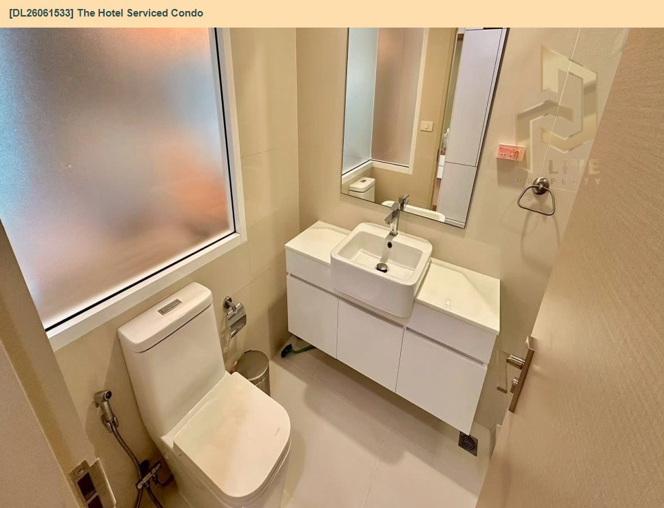 รูป DL26061533 ให้เช่าคอนโด เดอะ โฮเทล เซอร์วิส คอนโด (The Hotel Serviced Condo) ใกล้ MRT บางกระสอ พร้อมเข้าอยู่ โทรด่วน 0653619502 LineID @952jdxxk - รูปที่ 7/8