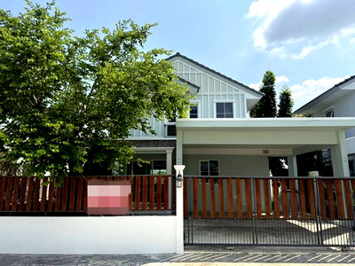 เช่าบ้านเดี่ยว บางพลี สมุทรปราการ : HU7457 บ้านเดี่ยวให้เช่า วิลลาจจิโอ 2 ศรีนครินทร์-บางนา สมุทรปราการ
