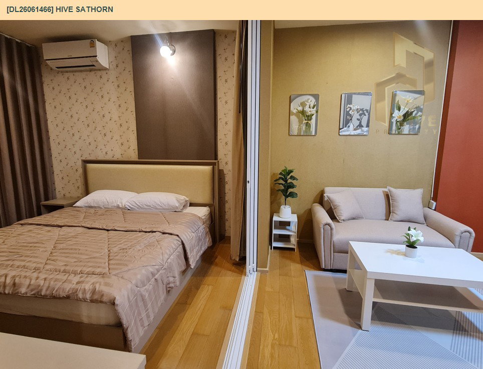 รูป DL26061466 ให้เช่าคอนโด ไฮฟ์ สาทร (Hive Sathorn) ใกล้ BTS กรุงธนบุรี พร้อมเข้าอยู่ โทรด่วน 0614453194 LineID @952jdxxk - รูปที่ 5/9