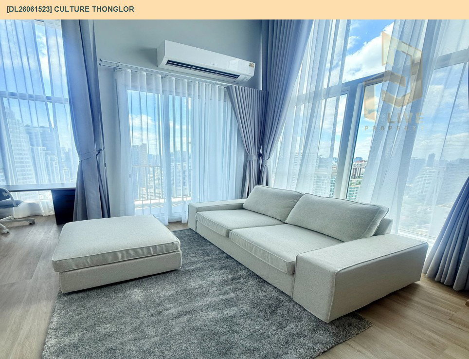รูป DL26061523 ให้เช่าคอนโด คัลเจอร์ ทองหล่อ (Culture Thonglor) ใกล้ - พร้อมเข้าอยู่ โทรด่วน 0614453194 LineID @952jdxxk - รูปที่ 6/20