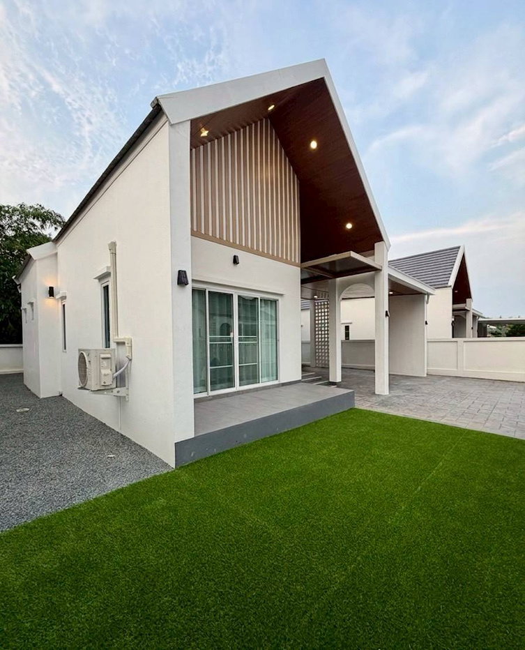 รูป ให้เช่าบ้านเดี่ยวชั้นเดียว สไตล์นอร์ บ้านใหม่ พร้อมเข้าอยู่ ทำเลดี ใกล้โรงเรียนนานาชาติ #A6-H0481 - รูปที่ 14/14