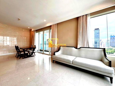 คอนโดให้เช่า : Q Langsuan | Elegant 3 Bedroom Luxury Condo in Chit Lom - BR18635CD