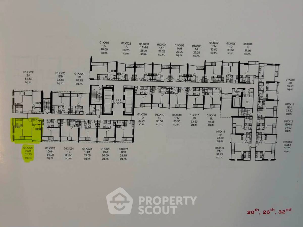 รูป คอนโด 2 ห้องนอน The Line Phahon - Pradipat ชั้น 20 | ใกล้ BTS สะพานควาย (ID 3046149) - รูปที่ 15/17