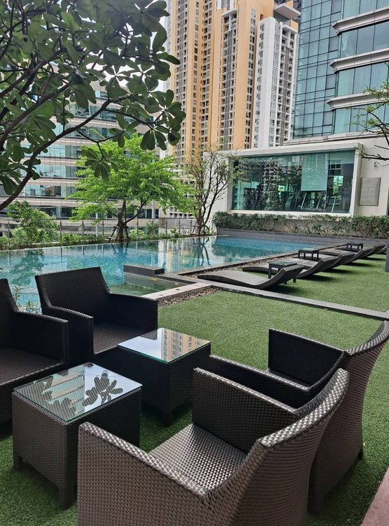 รูป คอนโดให้เช่า The Parkland Grand อโศก–เพชรบุรี ชั้น 26 วิวเมืองสวย แต่งครบ ใกล้ มศว ใกล้ MRT เพชรบุรี 500 ม. 35 ตร.ม. 1 ห้องนอน ชั้น 26 - รูปที่ 12/16