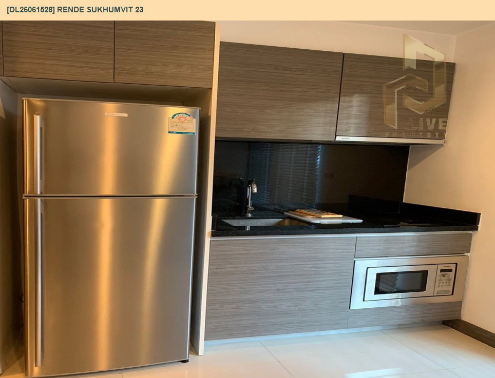 รูป DL26061528 ให้เช่าคอนโด เรนด์ สุขุมวิท 23 (Rende Sukhumvit 23) ใกล้ BTS อโศก พร้อมเข้าอยู่ โทรด่วน 0614453194 LineID @952jdxxk - รูปที่ 7/8