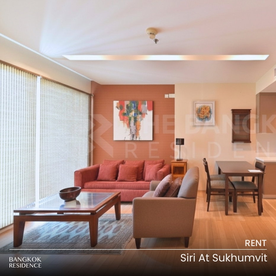 รูป เช่าคอนโด 🌃 Siri at Sukhumvit 1นอน 52ตร.ม. 31k 🔥 ราคาดีห้องสวย ติด BTS ทองหล่อ  - รูปที่ 1/9