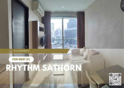 For Rent 🔥 Rhythm Sathorn 🔥 Fully furnished and equipped with appliances; near Saint Louis Hospital.