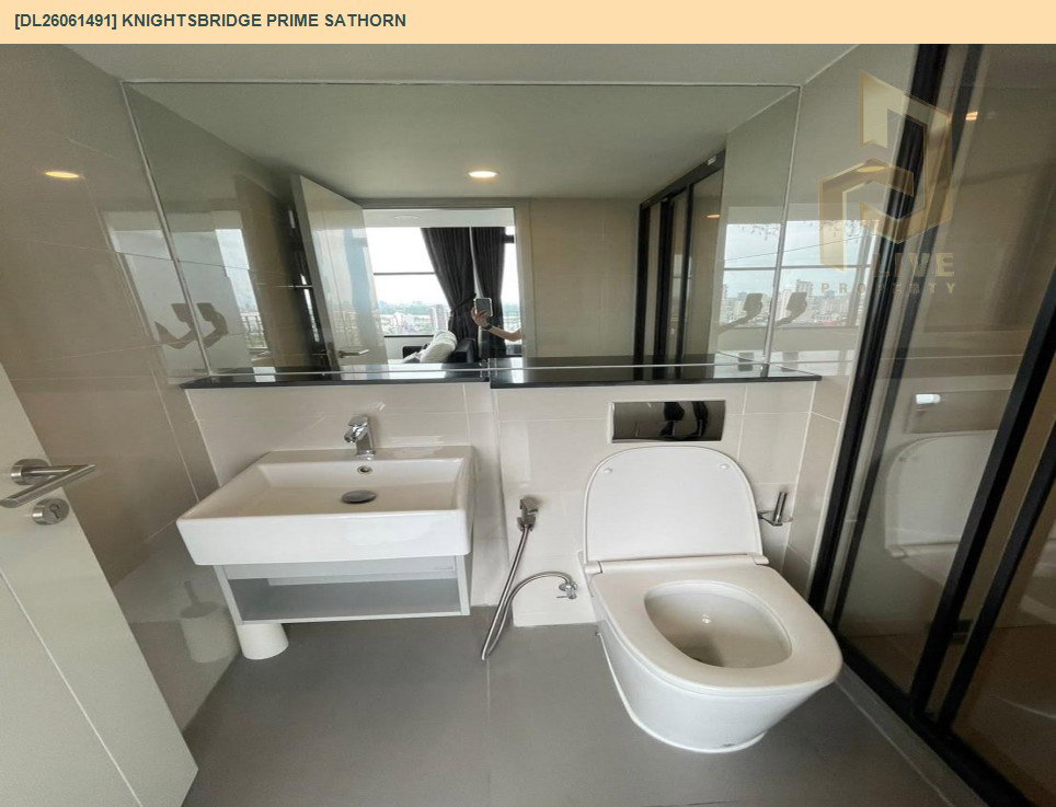รูป DL26061491 ขายคอนโด ไนท์บริดจ์ ไพร์ม สาทร (Knightsbridge Prime Sathorn) ใกล้ BTS ช่องนนทรี พร้อมเข้าอยู่ โทรด่วน 0638692663 LineID @952jdxxk - รูปที่ 9/12